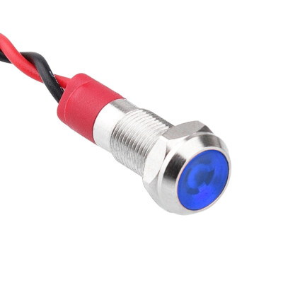 WD06L-P2 6mm 12-24V Metal Signal Lamp - Blue - 1