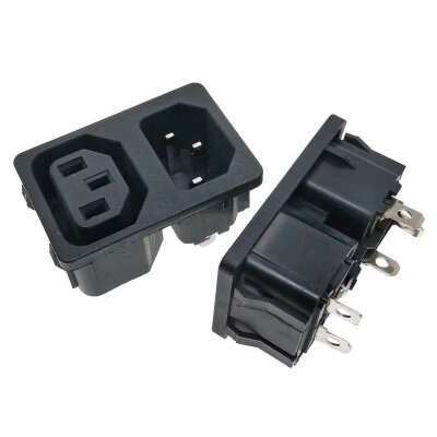 0712 2'li 1 Dişi + 1 Erkek C13/C14 Power Soketi  - 3
