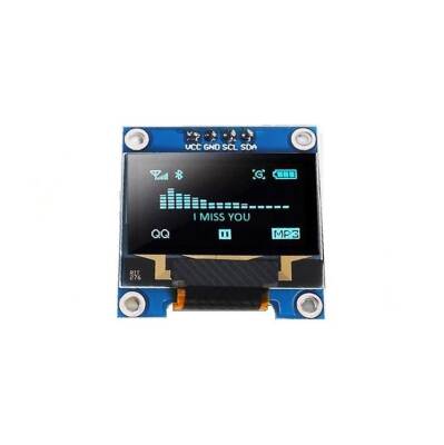 0.96'' 128x64 Oled Grafik Lcd Ekran - Mavi - 1