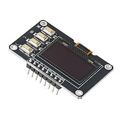 0.96'' 128x64 SSD1315 4-Butonlu OLED LCD Ekran - Beyaz - 2
