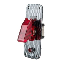 1-way ON-OFF Toggle Switch Panel - Red