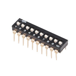 10-Pin Integrated Type Dip Switch