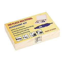 100-Piece Wooden Boxed Dremel Grinding and Engraving Accessory Set - 2