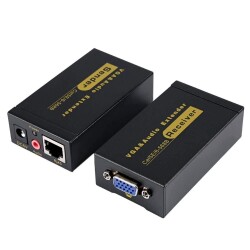 100m VGA Extender - VGA RJ45 Cat5E/6 Üzerinden Sinyal Uzatıcı