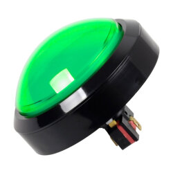 100mm 12V Işıklı Oyun Makinesi Butonu - Yeşil - 2