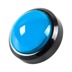 100mm 12V Illuminated Game Machine Button - Blue