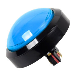100mm 12V Illuminated Game Machine Button - Blue - 2