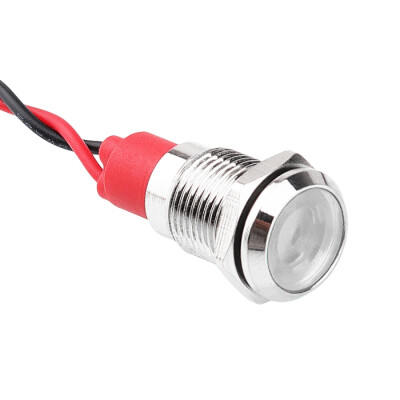 WD10L-P2 10mm 12-24V Metal Signal Lamp - White - 1