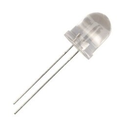 10mm White LED - 10 Pieces