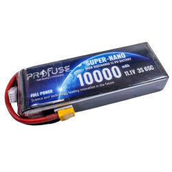 11.1V 3S 10000mAh 65C Lipo Battery