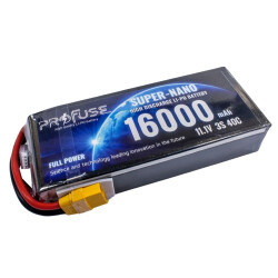 11.1V 3S 16000mAh 40C Lipo Battery
