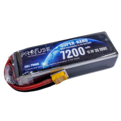 11.1V 3S 7200mAh 100C Lipo Battery