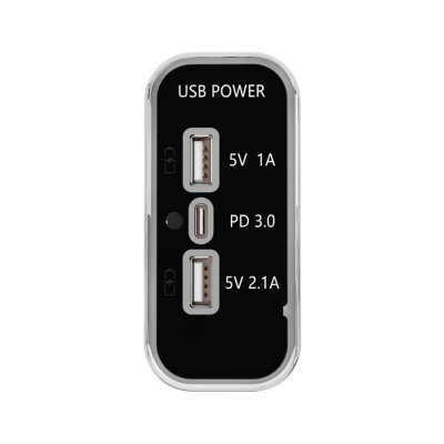 12-24V PD3.0 Type-C + 5V 1A USB + 5V 2.1A USB Charging Socket - 2