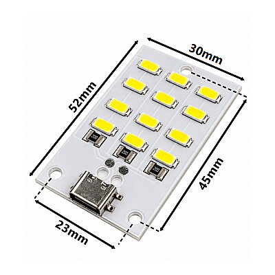 12-LED 5730 SMD 5V Type-C LED Module - 3