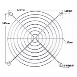 120x120mm Fan Koruma Teli - 2
