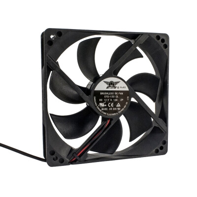 120x120x25mm 12V 0.16A Fan 2 Wire - 1