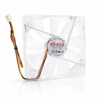 120x120x25mm 12V 0.18A Fan with 3 Wires - RGB Lighting - 1