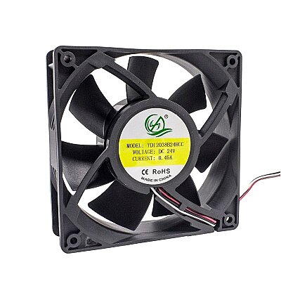 120X120X38mm 24V 0.45A Fan 3 Kablolu - YD12038B24HCC - 1