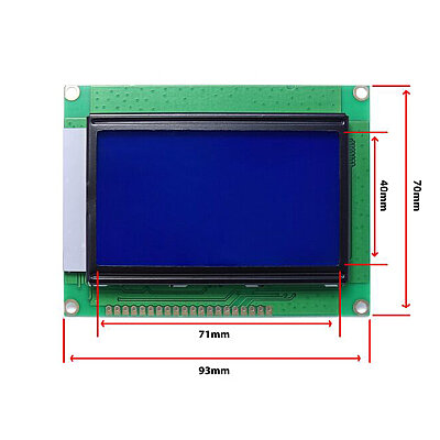 128x64 Graphic LCD Blue - 2