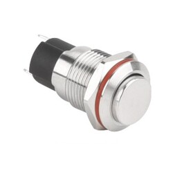 WD12A-G1Z 12mm Çıkık Anahtarlı Metal Buton