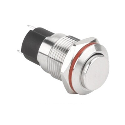 WD12A-G1Z 12mm Çıkık Anahtarlı Metal Buton - 1