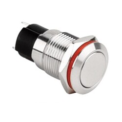 WD12A-P1Z 12mm Düz Anahtarlı Metal Buton - 1