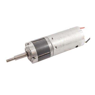 12V 1000RPM 28mm Planet Redüktörlü Kısa DC Motor - Vidalı Milli - 1
