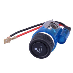 12V 120W Illuminated Car Cigarette Lighter - Blue