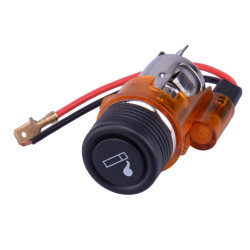 12V 120W Illuminated Car Cigarette Lighter - Yellow