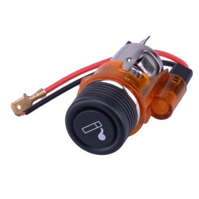 12V 120W Illuminated Car Cigarette Lighter - Yellow - 1