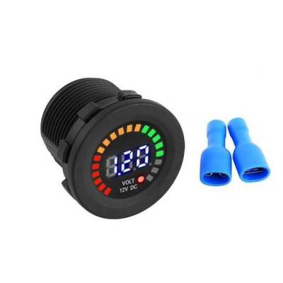 12V Araç Akü Kapasite Göstergesi 5-36V Voltmetre - 2