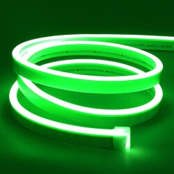 12V Flexible Neon LED Strip 5 Meters - Green