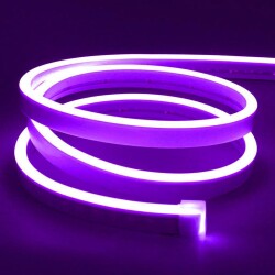 12V Flexible Neon LED Strip 5 Meters - Purple