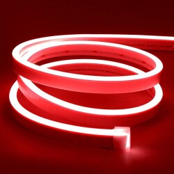 12V Flexible Neon LED Strip 5 Meters - Red