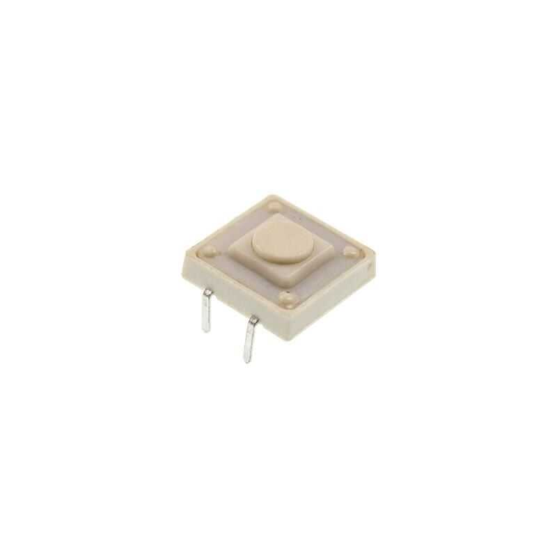 12x12x4.3mm 4 Pinli Beyaz Push Buton - Tact Switch