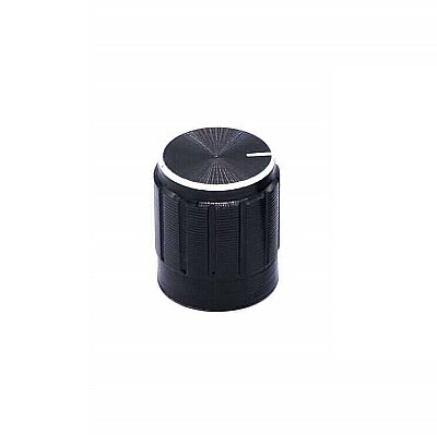 13x17 Aluminum Potentiometer Knob - Black - 1