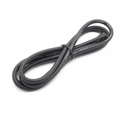 14 AWG Silicone Cable Black - 1 Meter
