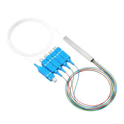 1/4 PLC SC/UPC Single Mode Fiber Optik Splitter - 1 Metre