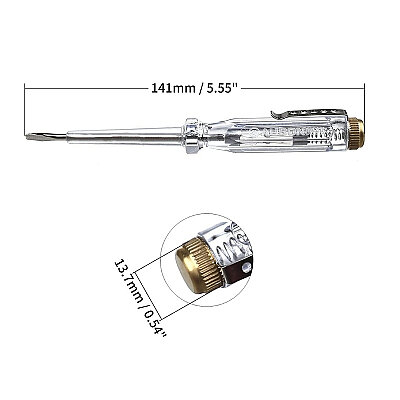 145mm Voltage Tester - Flat Tip - 2