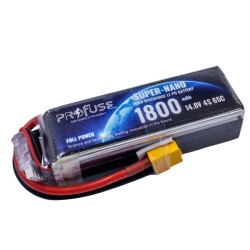 14.8V 4S 1800mAh 65C Lipo Battery