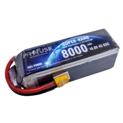 14.8V 4S 8000mAh 65C Lipo Battery