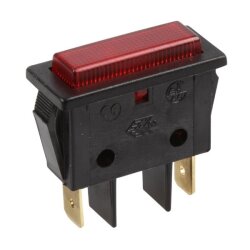 14x32mm 220V AC Signal Lamp - Red