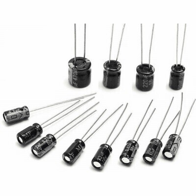 150uF 400V Elektrolitik Kondansatör 18x32mm - Kısa Bacaklı - 1