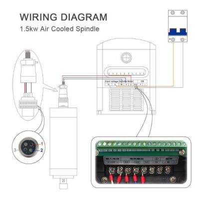 1.5KW Spindle Motoru - Hava Soğutmalı - 4
