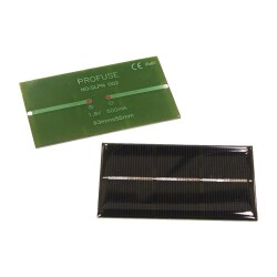 1.5V 500mA Solar Panel - Solar Cell 93x55mm - 3