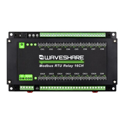 16 Kanallı Modbus RTU Ethernet Röle Modülü -  RS485 Arayüzü - 1
