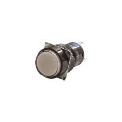 16mm 24V White Permanent Button CD-AY-11DZ/24V/W