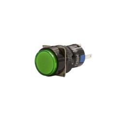 16mm 24V Yeşil Yaylı Buton CD-AY-11D/24V/G