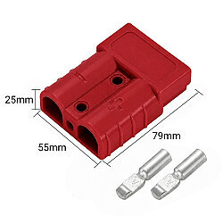 175A 600V Anderson Power Battery Socket - Red - 2