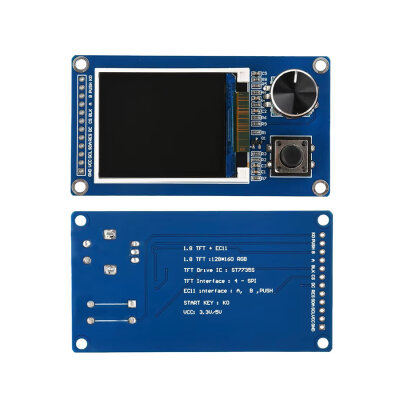 1.8" ST7735 LCD TFT Ekran + EC11 Rotary Encoder Modülü - 2